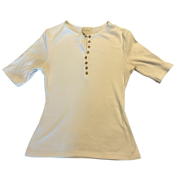 Sézane Theodora Shirt Ecru XS - Picture 3 of 6